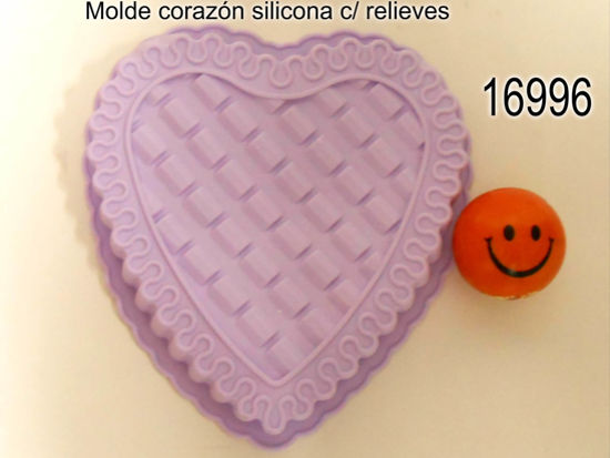 Imagen de MOLDE CORAZON  DE SILICONA 3.26